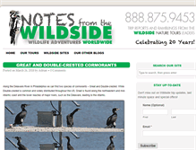 Tablet Screenshot of notesfromthewildside.com